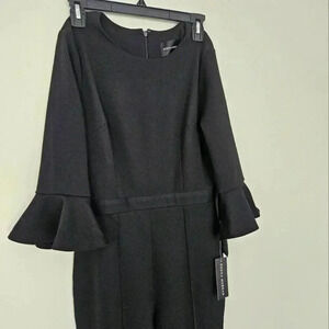 Donna Morgan  Bell Sleeved Jumpsuit Size 4 NWT Black